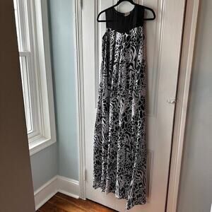 Zero to Ten Reissue Maxi Dress Womens Black White Maxi Abstract Sleeveless